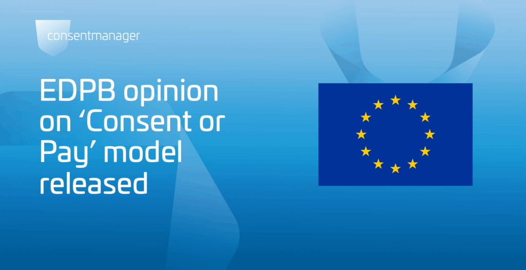 EDPB opinion on pay or consent model