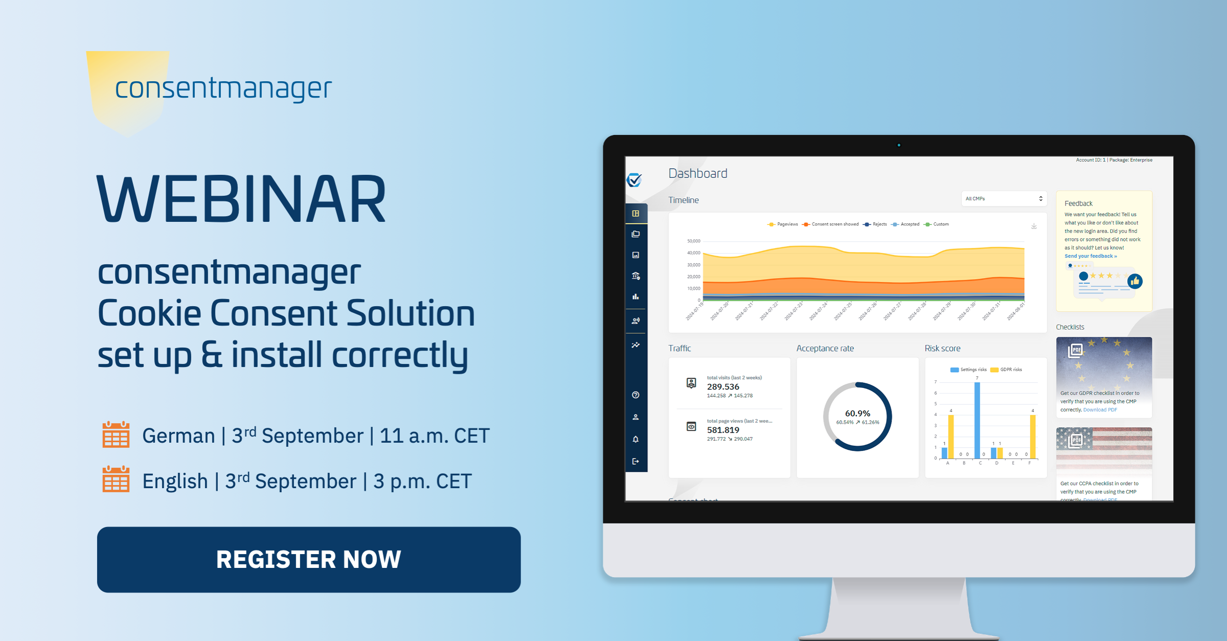 Webinar: Finally use cookie banners GDPR-compliant