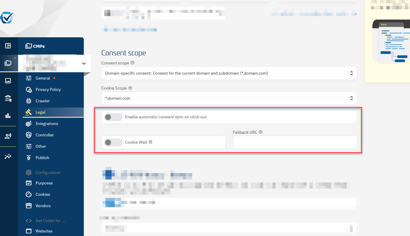 Cookie-Wall & Verbesserter Cross-Domain Consent