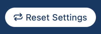 Reset settings button in the Accessibility Widget