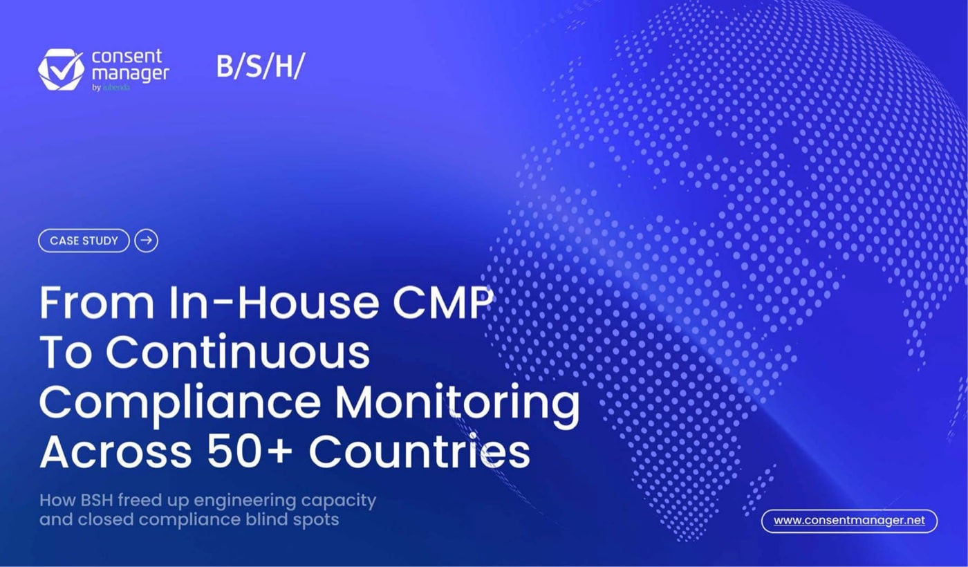 Cover of the BSH Hausgeräte case study by consentmanager by iubenda
