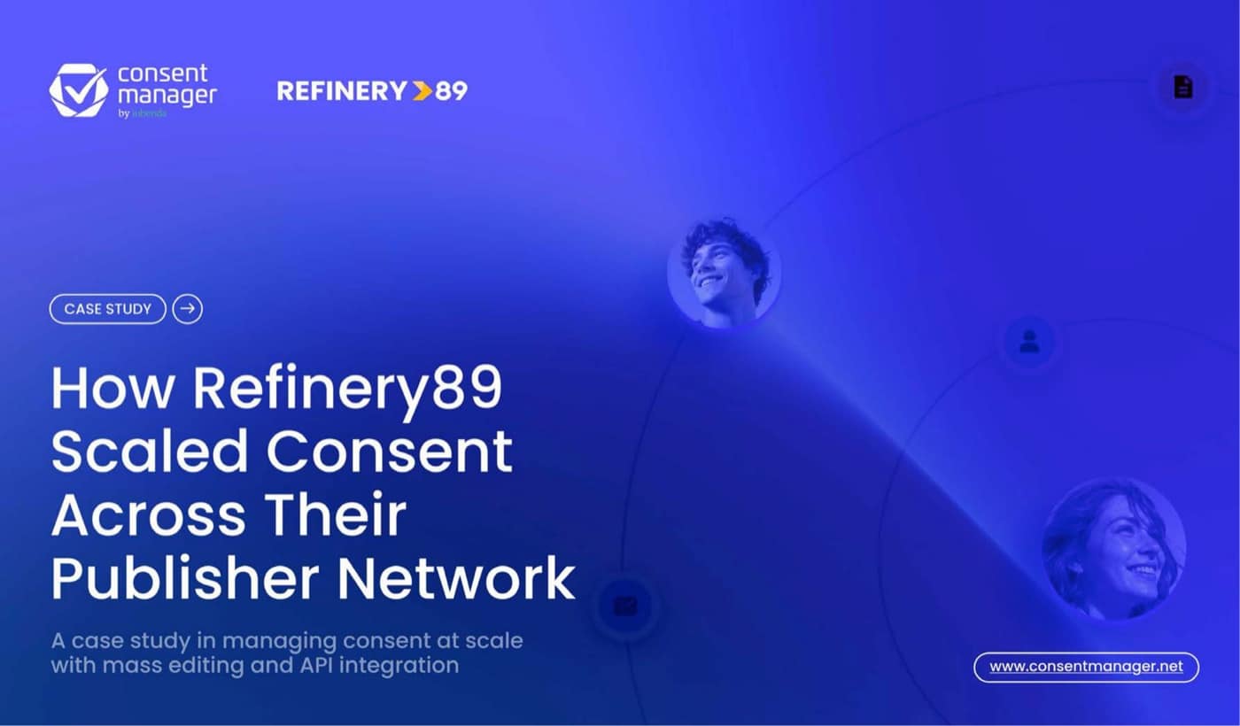 Cover of the Refinery89 case study by consentmanager by iubenda