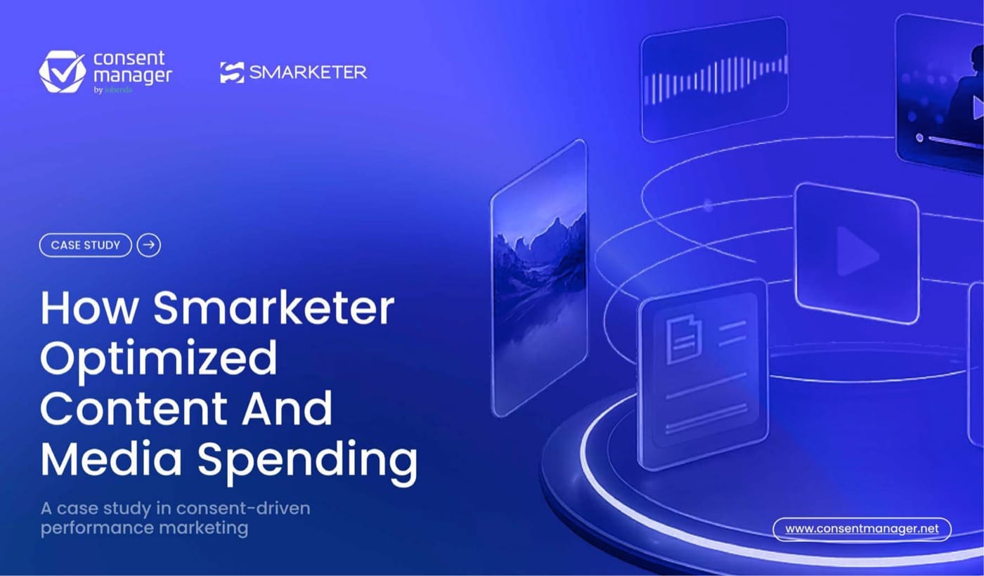 Cover of the Smarketer case study by consentmanager by iubenda