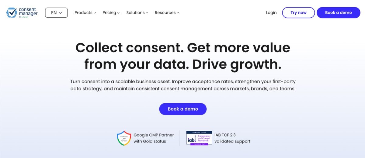 The consentmanager homepage